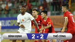 Kết quả Bình Định 2-2 Thể Công Viettel: Màn ra mắt ấn tượng của HLV Trần Minh Chiến